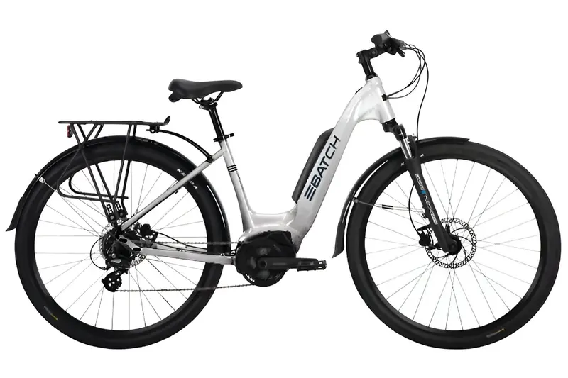 Batch Bicycles 700C Step-Thru Bosch E-Bike - White 1