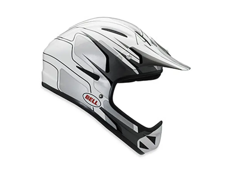 Bell Bellistic Bmx/Downhill Full Face Helmet - White-Silver 1