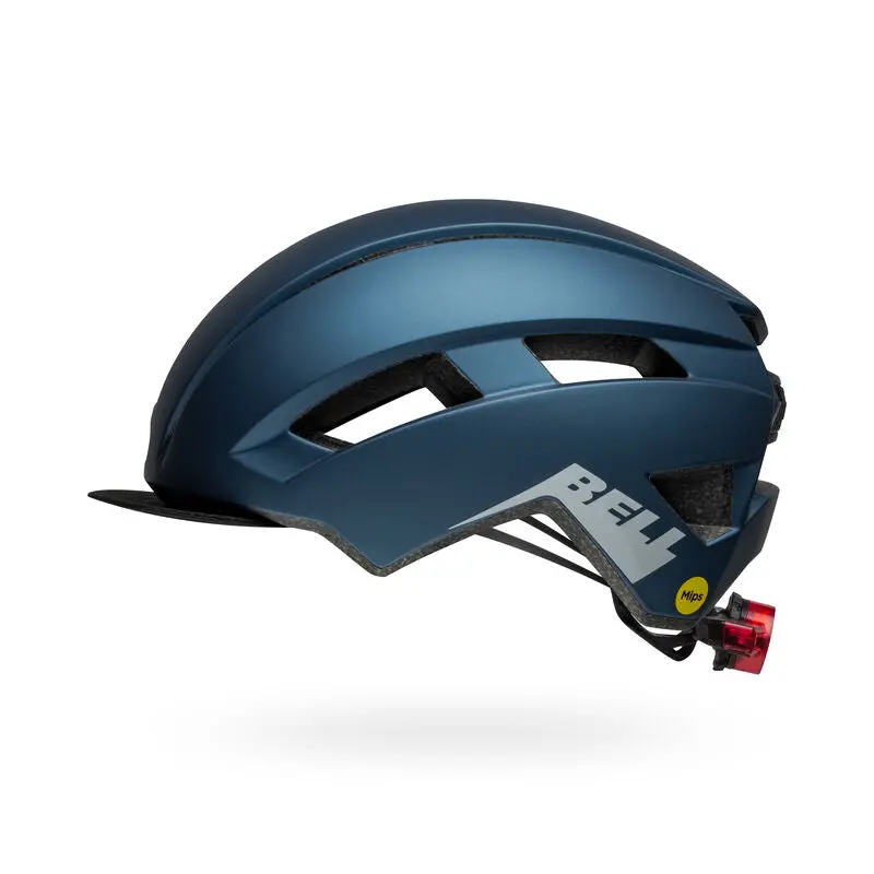 Bell Daily Led Mips Commuter Helmet - Matt Blue-Gray 2