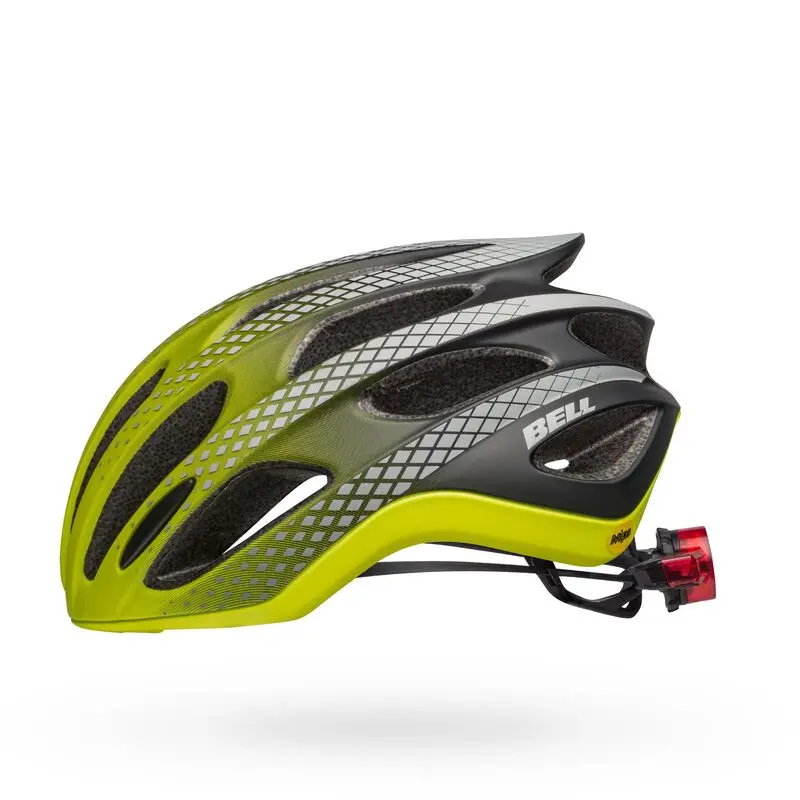 Bell Formula Led Mips Ghost Road Helmet - Matt-Gloss Hi-Viz-Black Ghost 2
