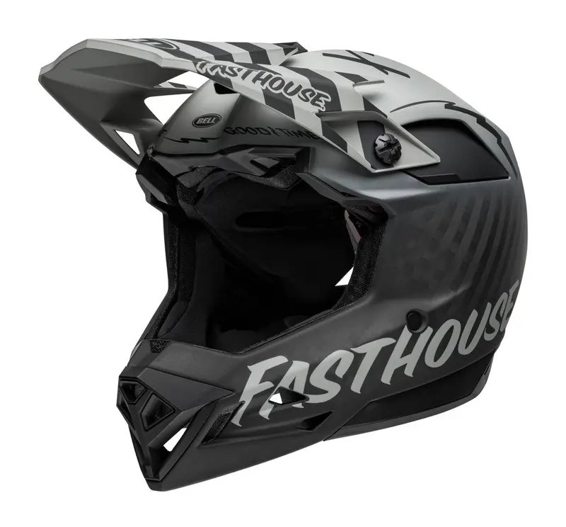 Bell Full-10 Spherical Full Face Helmet - Fasthouse - Matt Gray-Black 2