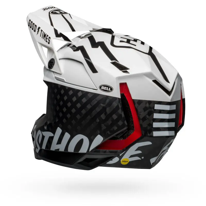 Bell Full-10 Spherical Full Face Helmet - Matt Gray-White-Black 3