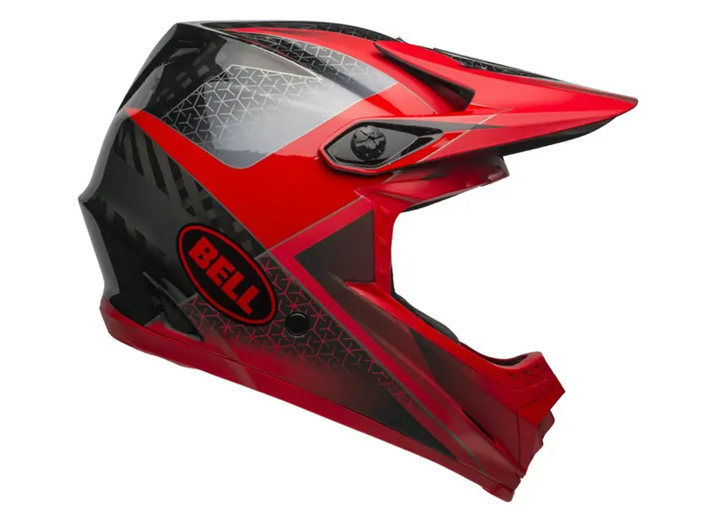 Bell Full-9 Full Face Helmet - Hound Matt - Gloss Crimson-Black-White - 2019 1