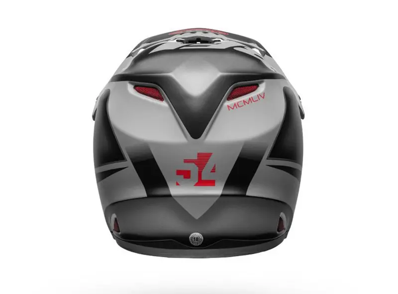 Bell Full-9 Fusion Mips Full Face Helmet - Matt Black-Gray-Crimson 3