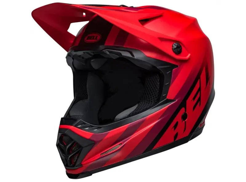 Bell Full-9 Fusion Mips Full Face Helmet - Matt Red-Black 1