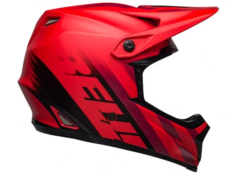Bell Full-9 Fusion Mips Full Face Helmet - Matt Red-Black 2