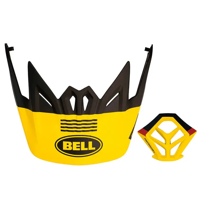 Bell Full-9 Replacement Visor Combo Kit - Fasthouse - Matte Yellow-Black 1