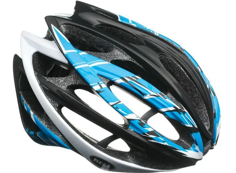 Bell Gage Race Road Helmet - Black-Blue-White Burnout 1