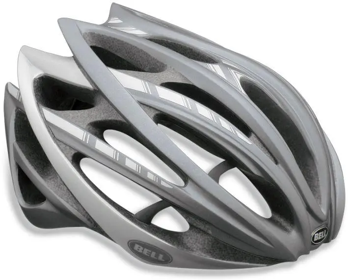 Bell Gage Road Helmet - Matt Titanium Stripes 1