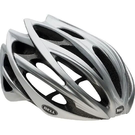 Bell Gage Road Helmet - White Ombre-Silver 1