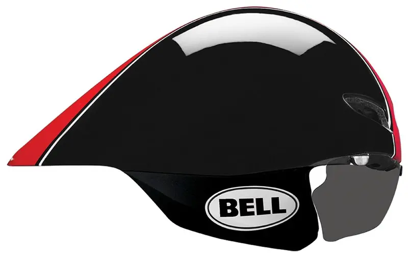 Bell Javelin Time Trial Helmet - Black-Red Star 1