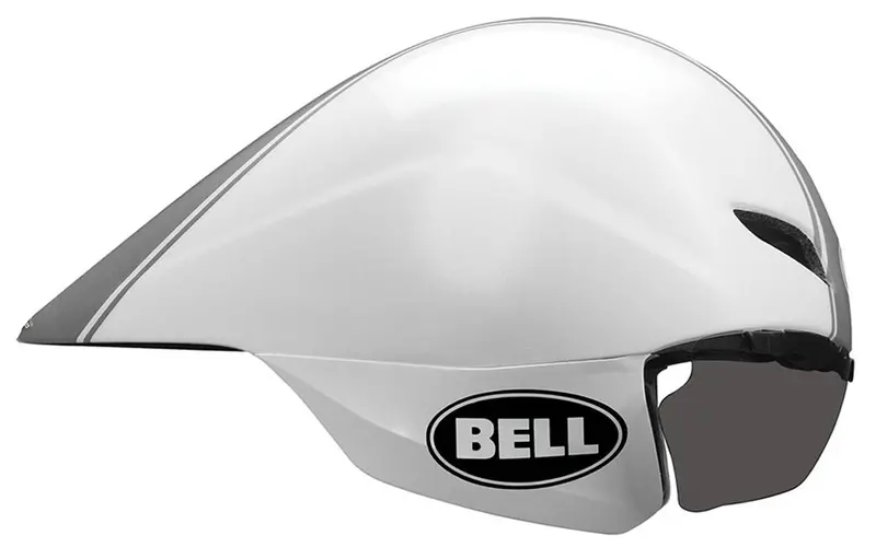 Bell Javelin Time Trial Helmet - White-Silver Star 1