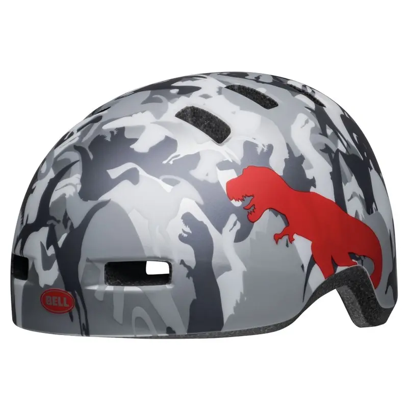 Bell Lil Ripper Child Helmet - Camosaurus-Matt Gray-Silver 1