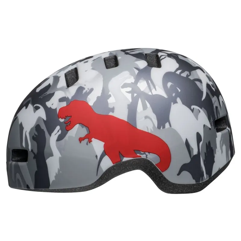 Bell Lil Ripper Child Helmet - Camosaurus-Matt Gray-Silver 2