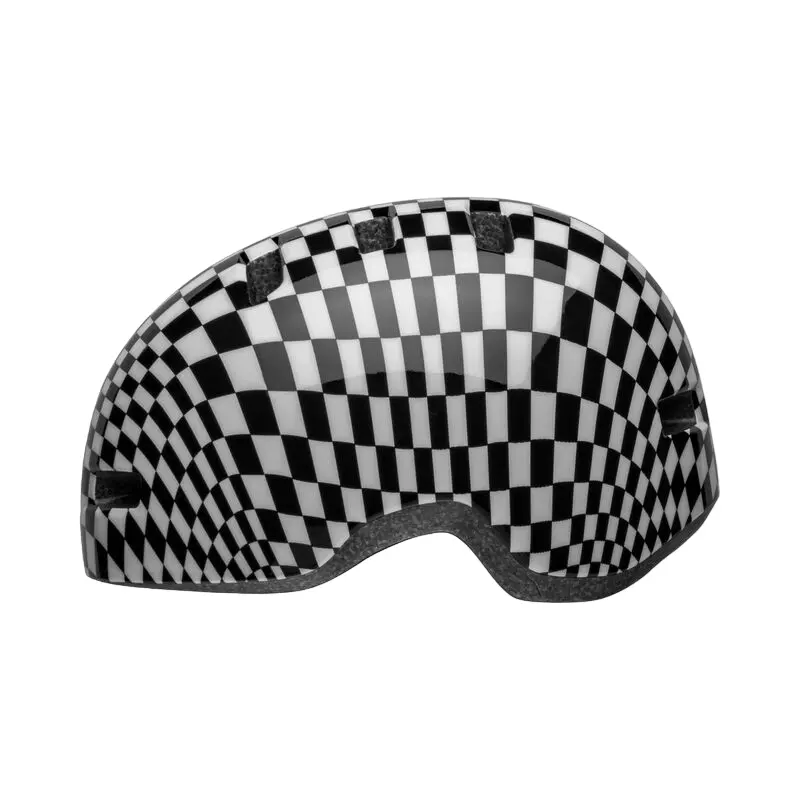 Bell Lil Ripper Child Helmet - Checkers - Matt Black-White 2