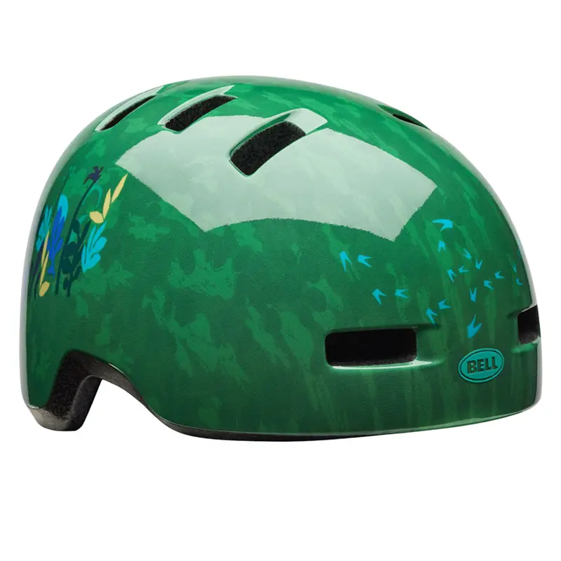 Bell Lil Ripper Child Helmet - Dino Den - Gloss Green 1