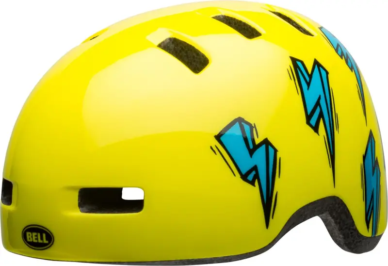 Bell Lil Ripper Child Helmet - Hi Viz-Blue Bolt - 2020 1