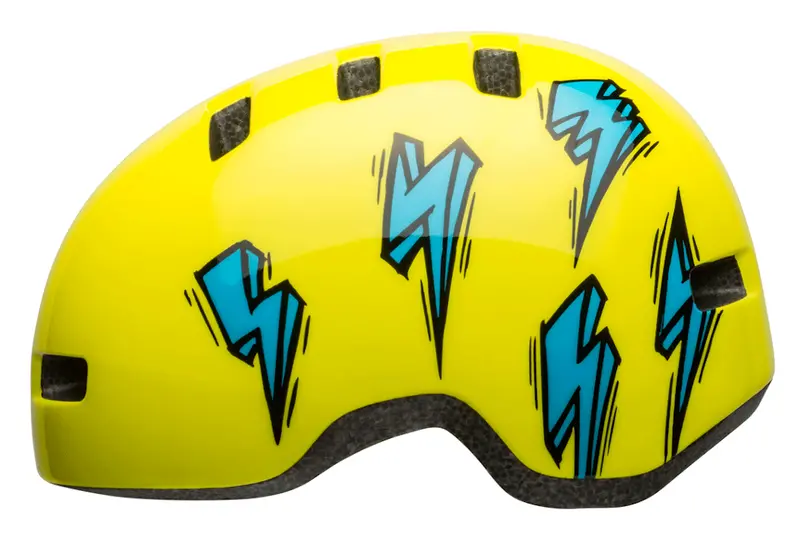 Bell Lil Ripper Child Helmet - Hi Viz-Blue Bolt - 2020 2