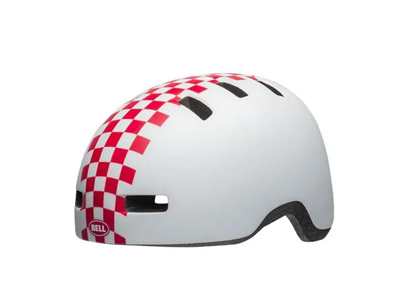 Bell Lil Ripper Child Helmet - Matt White-Pink Checkers - 2019 1