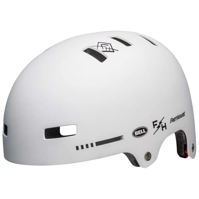 Bell Local Bmx Helmet - Fasthouse Matt White 1
