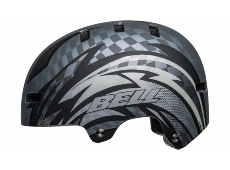 Bell Local Bmx Helmet - Psycho Matt Black-Gray 2