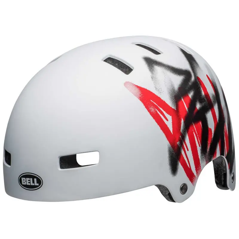Bell Local Bmx Helmet - Scribble Matt White 1
