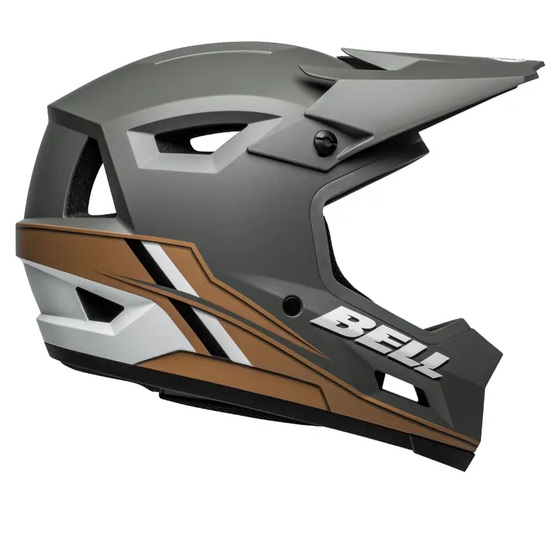 Bell Sanction 2 Dlx Mips Full Face Helmet - Alpine - Matt Dark Gray-Tan 1