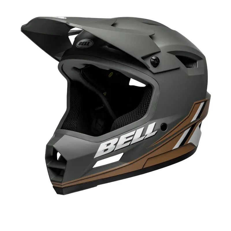 Bell Sanction 2 Dlx Mips Full Face Helmet - Alpine - Matt Dark Gray-Tan 4