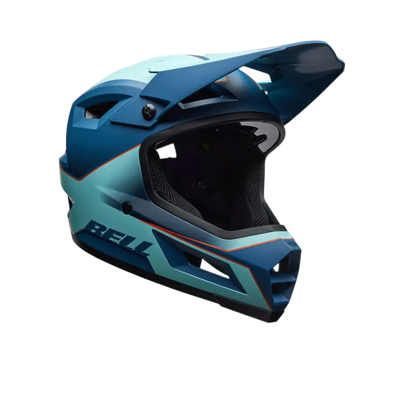 Bell Sanction 2 Dlx Mips Full Face Helmet - Crux Matte Blue 2