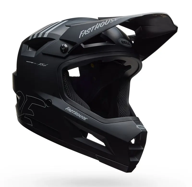 Bell Sanction 2 Dlx Mips Full Face Helmet - Fasthouse Airtime - Matt Black 3