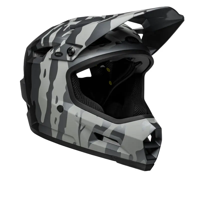 Bell Sanction 2 Dlx Mips Full Face Helmet - Ravine - Matt Gray-Black 3