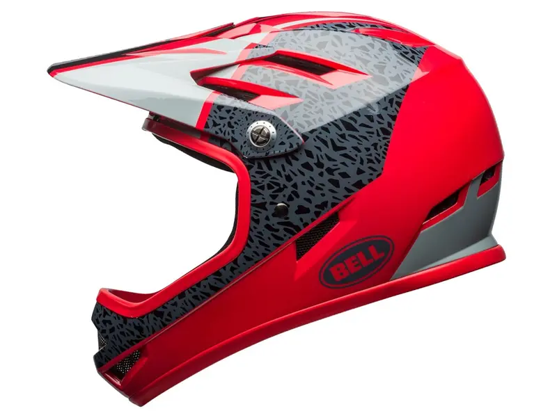 Bell Sanction Full Face Helmet - Gloss Hibiscus-Smoke Reperation 1