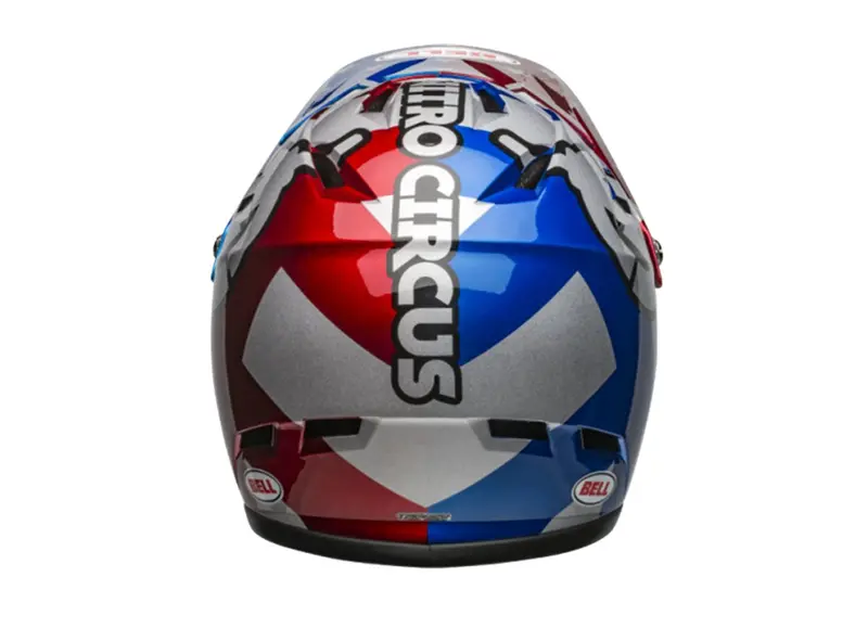 Bell Sanction Full Face Helmet - Nitro Circus - Gloss Silver-Blue-Red - 2019 3