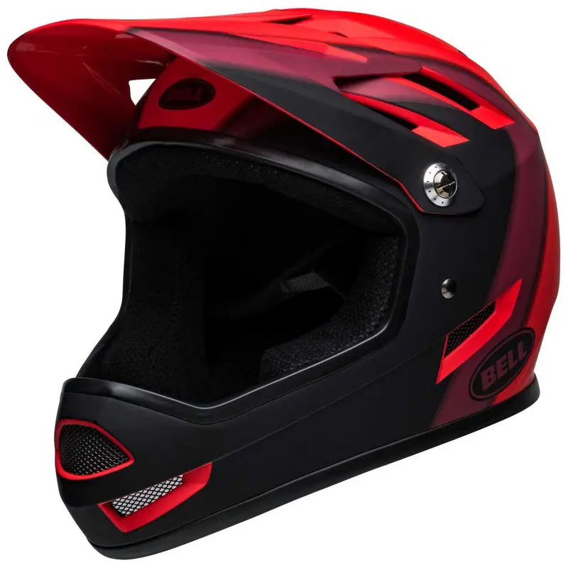 Bell Sanction Full Face Helmet - Presence - Matt Red-Black 1