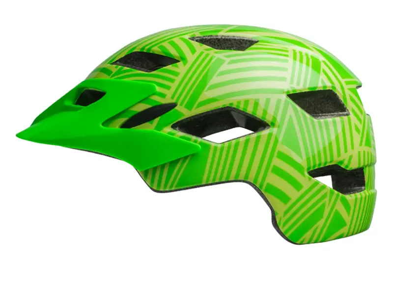 Bell Sidetrack Child Helmet - Gloss Kryptonite-Retina Sear Seeker 1