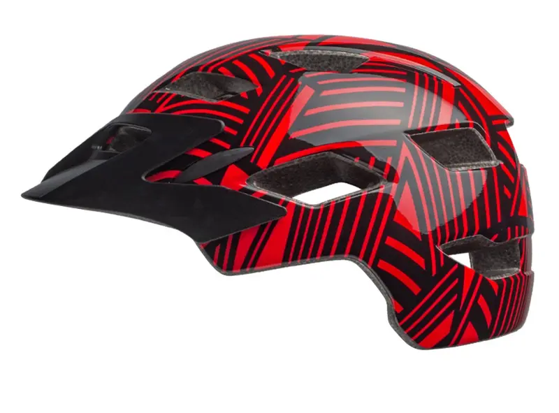 Bell Sidetrack Child Helmet - Gloss Red-Black Seeker 1