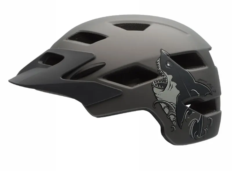 Bell Sidetrack Child Helmet - Matt Titanium Shark 1