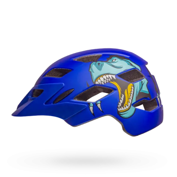 Bell Sidetrack Child Helmet - T Rex-Matt Blue - 2019 1