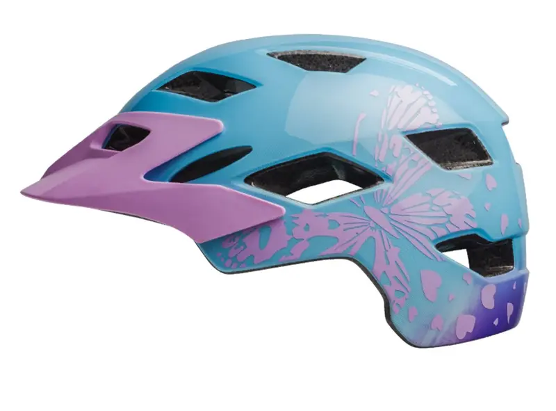 Bell Sidetrack Youth Helmet - Gloss Lilac Flutter 1