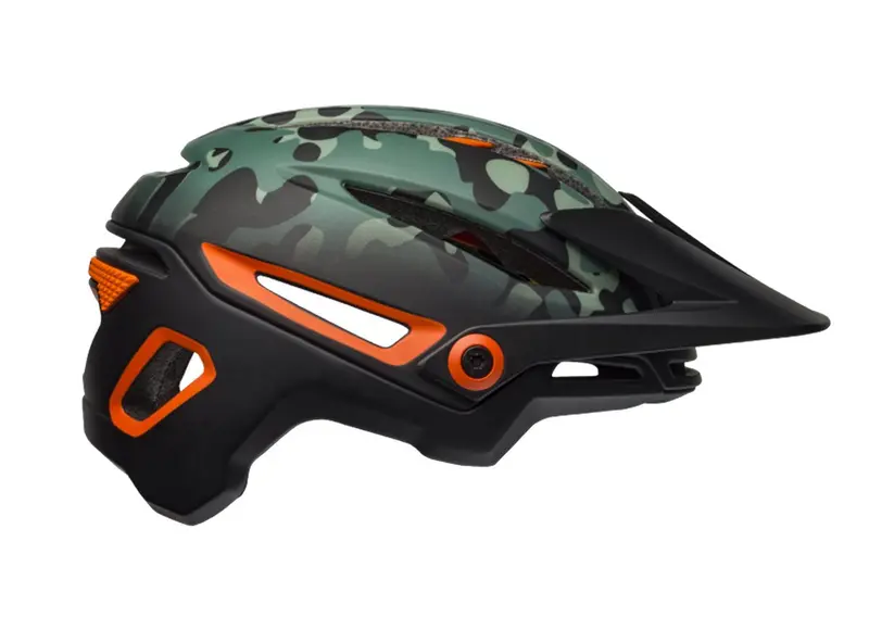 Bell Sixer Mips Mtb Helmet - Matt Black-Dark Green-Orange-Oak - 2019 1