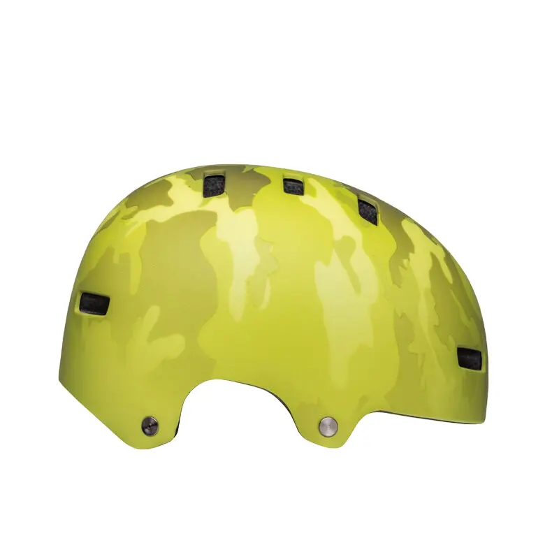 Bell Span Bmx Helmet - Matt Hi-Viz Yellow Camo 1