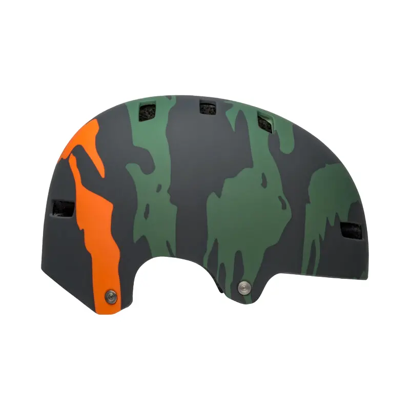 Bell Span Bmx Helmet - Ravine - Matt Green-Orange 1