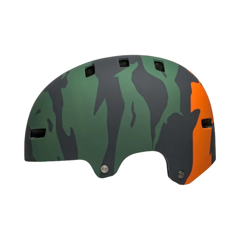 Bell Span Bmx Helmet - Ravine - Matt Green-Orange 2