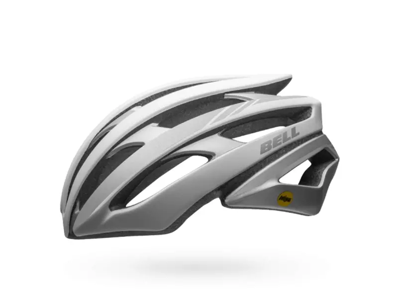 Bell Stratus Mips Road Helmet - Matt White-Silver Reflective 1