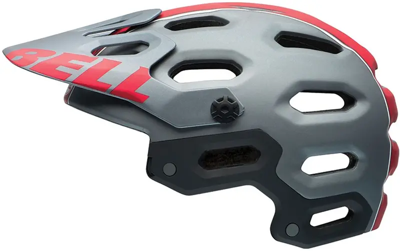 Bell Super 2 Mtb Helmet - Matt Titanium-Red Viper 1
