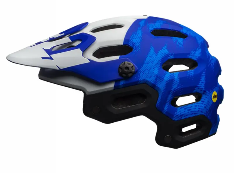 Bell Super 3 Mips Mtb Helmet - Matt Blue-White 1