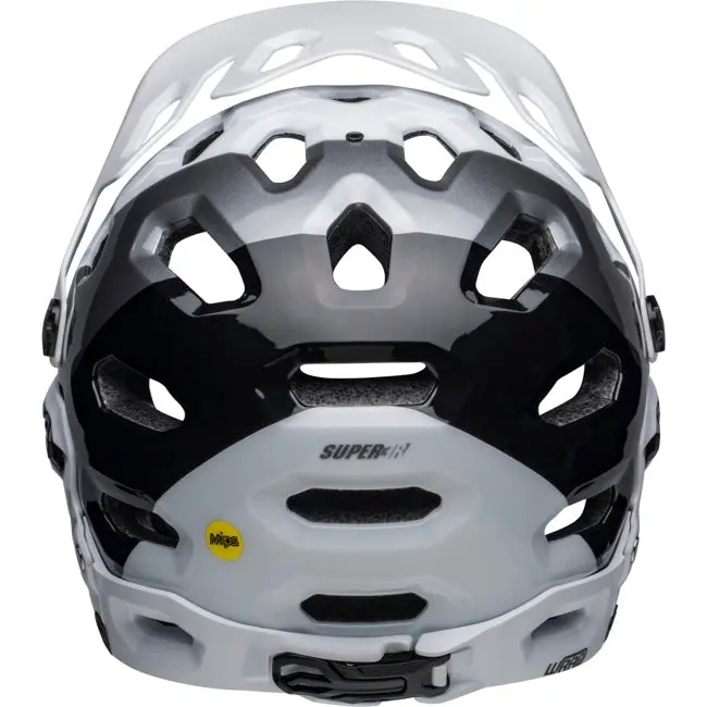 Bell Super 3R Mips Full Face Helmet - Gloss White-Black 3