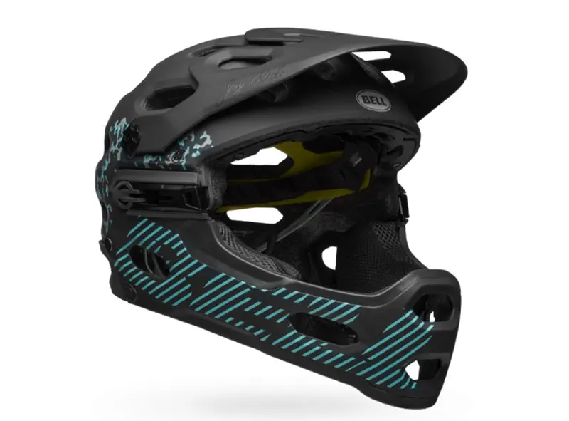 Bell Super 3R Mips Full Face Helmet - Joy Ride - Lead Stone 1
