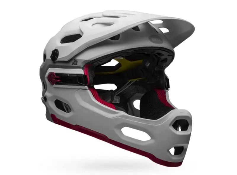 Bell Super 3R Mips Full Face Helmet - Joy Ride - White-Cherry Dissolve 1