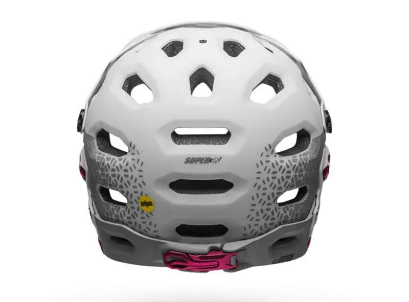 Bell Super 3R Mips Full Face Helmet - Joy Ride - White-Cherry Dissolve 2